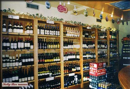Off Licence shelving from Kelly Bar Manufacturers